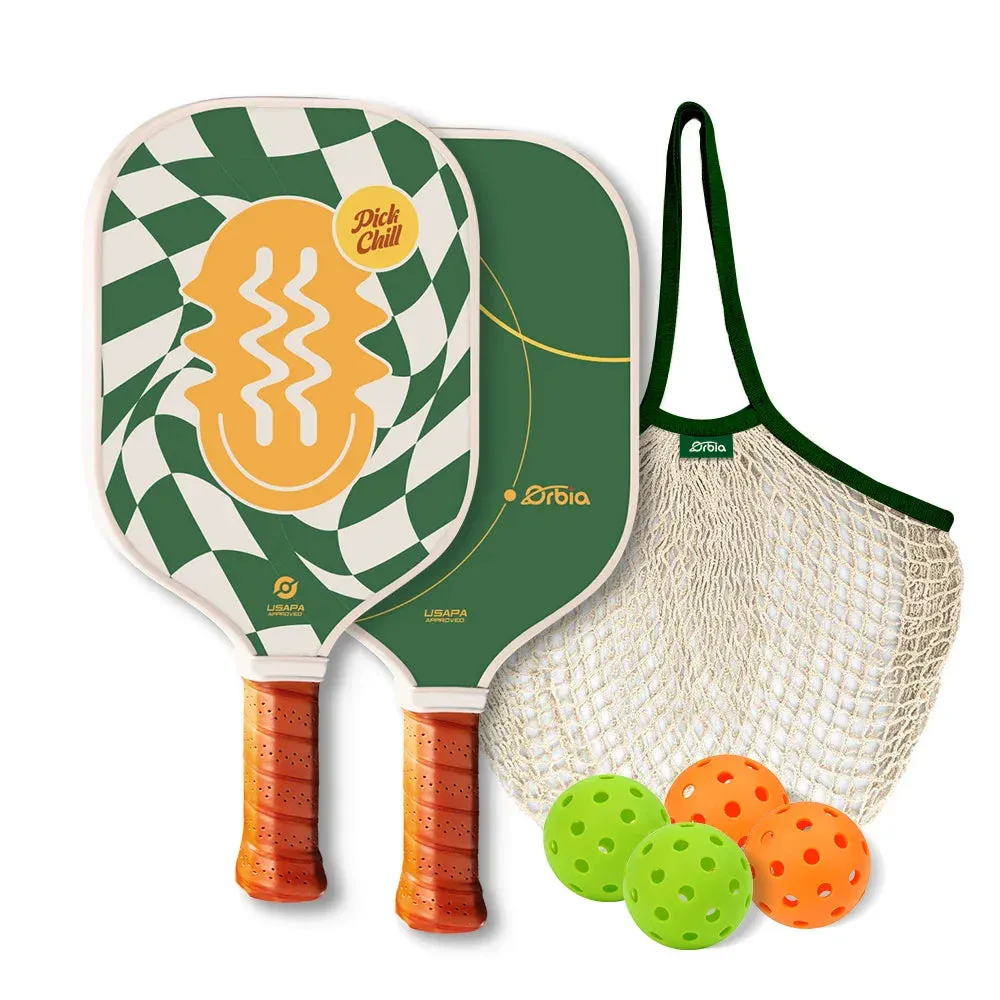 4 Piece Pickleball Paddle Set Bag Balls Outdoor Sports Equipment