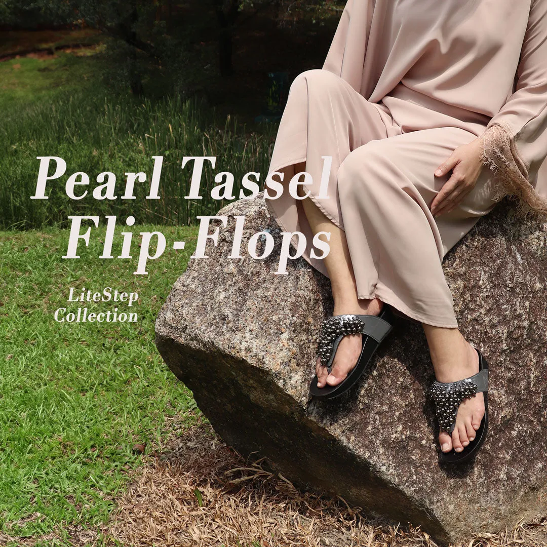 [Add to Cart RM189] Pearl Tassel Flip Flops 2.0 [LiteStep Collection]