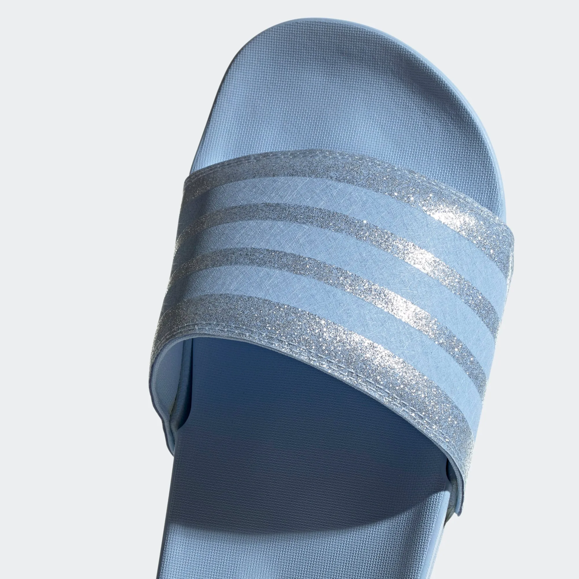 Adidas Adilette Cloudfoam Stripe "Glitter Glow" (Glow Blue)(EE6817)