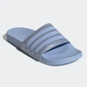 Adidas Adilette Cloudfoam Stripe "Glitter Glow" (Glow Blue)(EE6817)