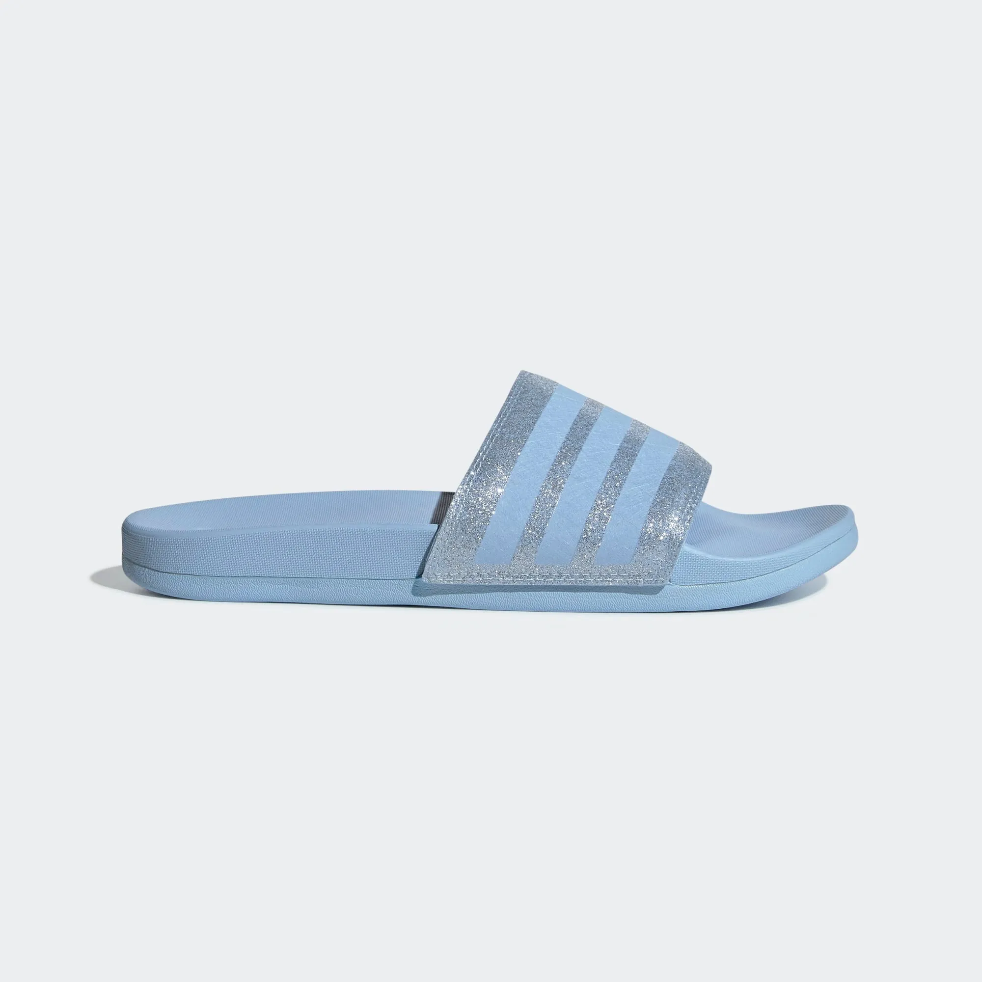 Adidas Adilette Cloudfoam Stripe "Glitter Glow" (Glow Blue)(EE6817)