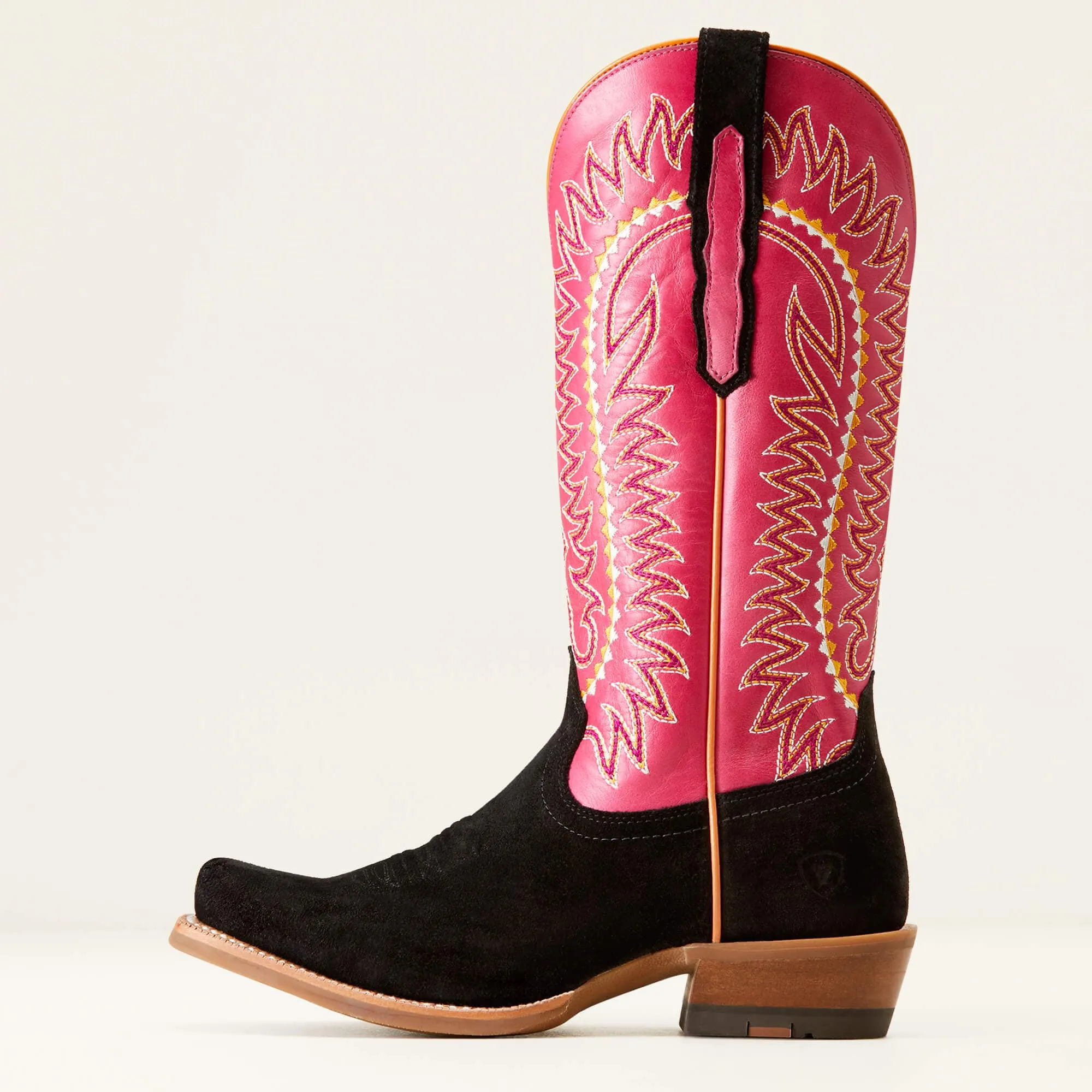 Ariat Women’s Derby Monroe Black Roughout Western Boot