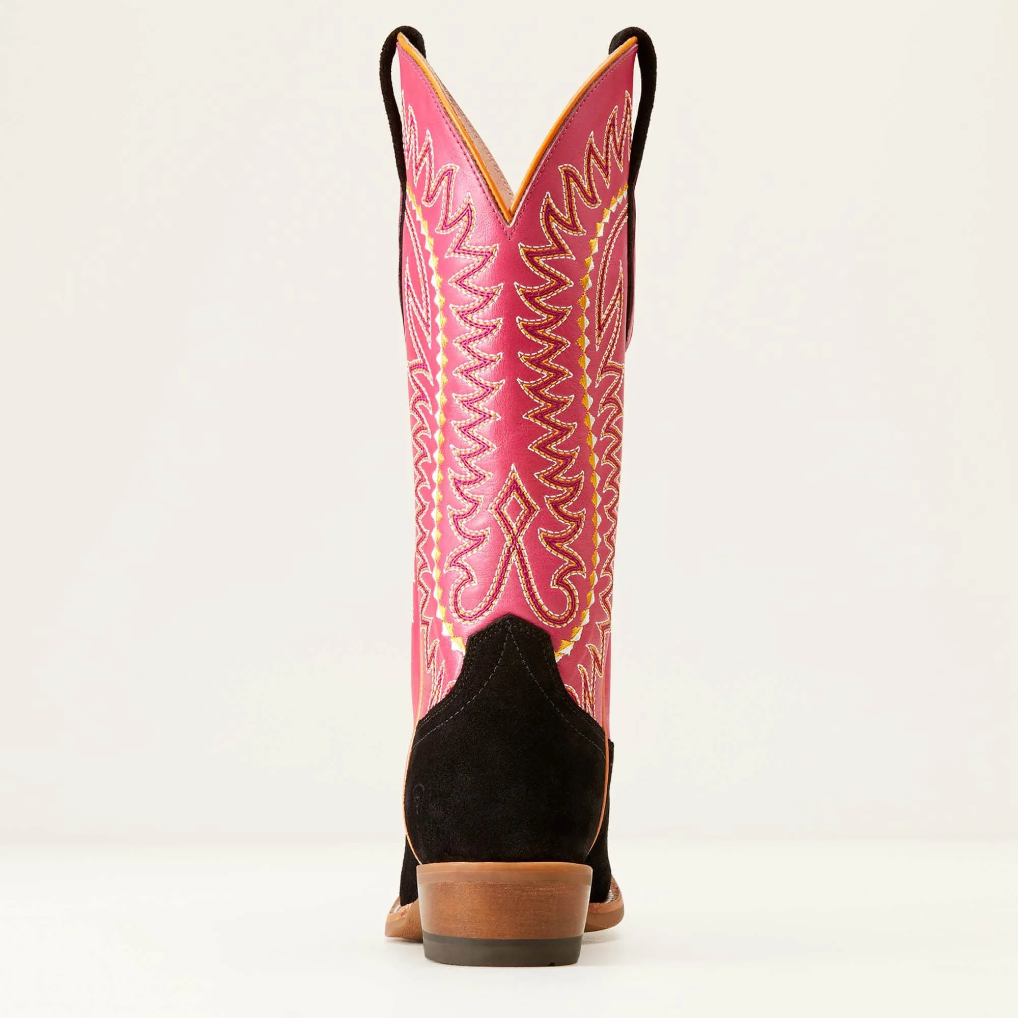 Ariat Women’s Derby Monroe Black Roughout Western Boot