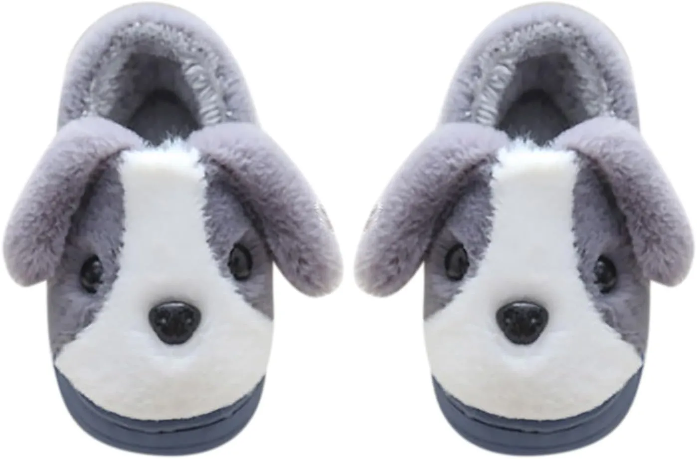 Baby Girls Premium Soft Plush Slippers Cartoon Warm Winter House Shoes Toddler Suede Warm Dog House Slippers