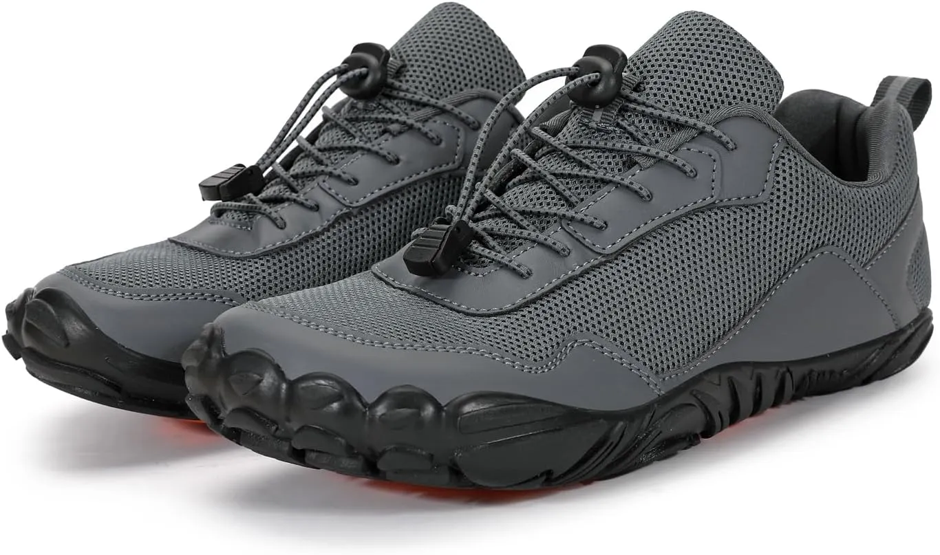 Barefoot Water Shoes Mens Trail Runner Wide Toe Box Hiking Shoes Minimalist Zero Drop Sole Quick Dry Water Sports Sneakers