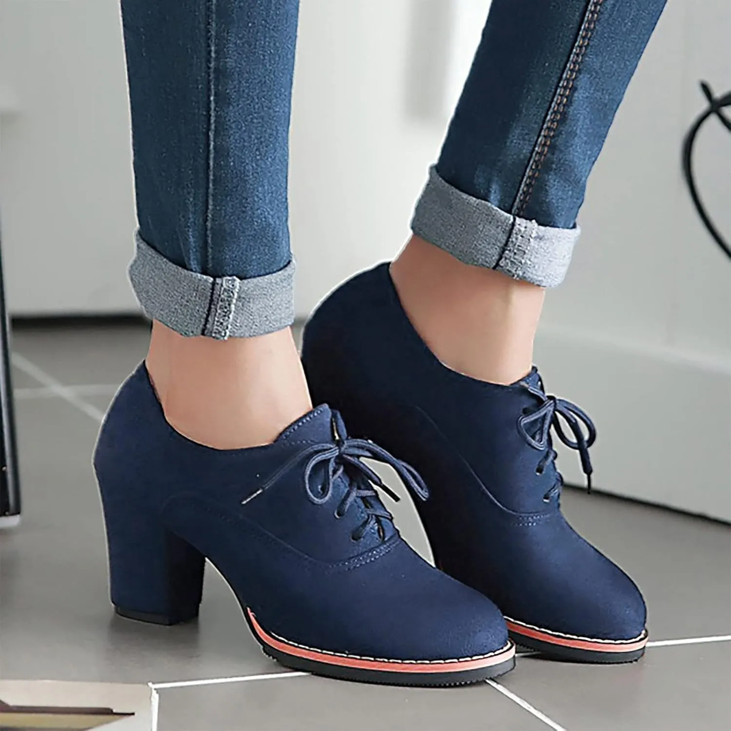 Black Booties for Women Ankle Wide Width Booties Womens Leather Boots Ankle Heeled Bootie for Women Dressy Fashion Casual Comfy Soft Slip on Pointed Toe Chunky Stacked Heel