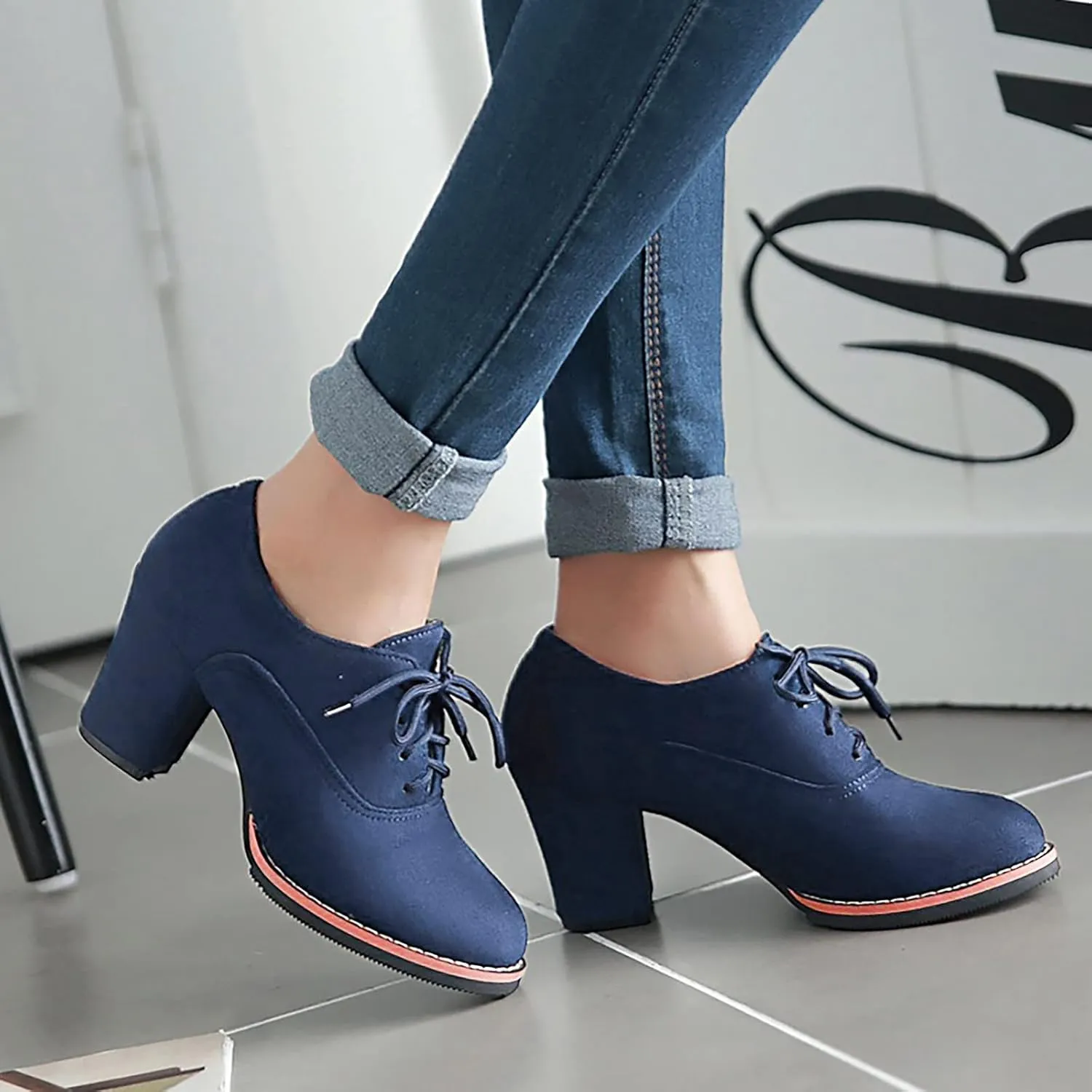 Black Booties for Women Ankle Wide Width Booties Womens Leather Boots Ankle Heeled Bootie for Women Dressy Fashion Casual Comfy Soft Slip on Pointed Toe Chunky Stacked Heel
