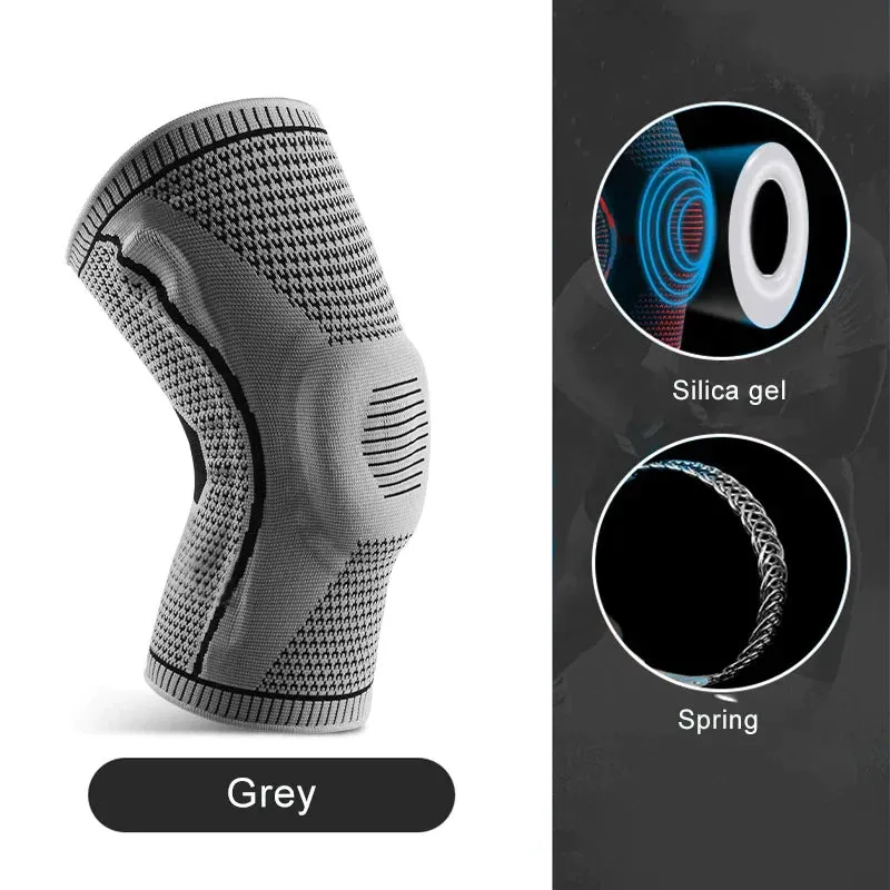 Breathable Silicone Knee Guards for Outdoor Sports