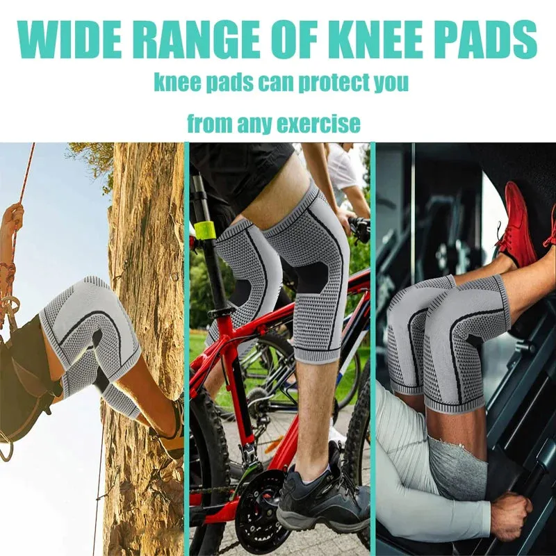 Breathable Silicone Knee Guards for Outdoor Sports