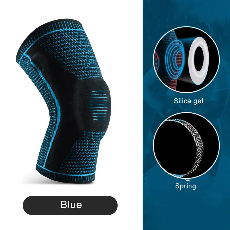 Breathable Silicone Knee Guards for Outdoor Sports