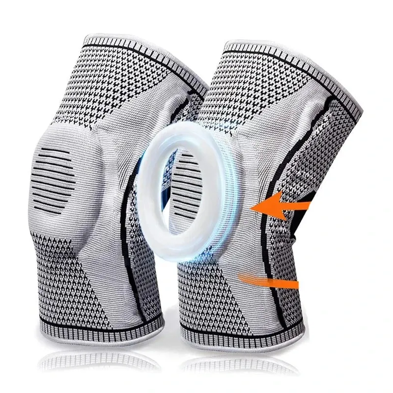 Breathable Silicone Knee Guards for Outdoor Sports