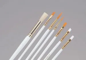 Brush Set Watercolor Acrylic and Tempera Flat 2 4 6 and 8