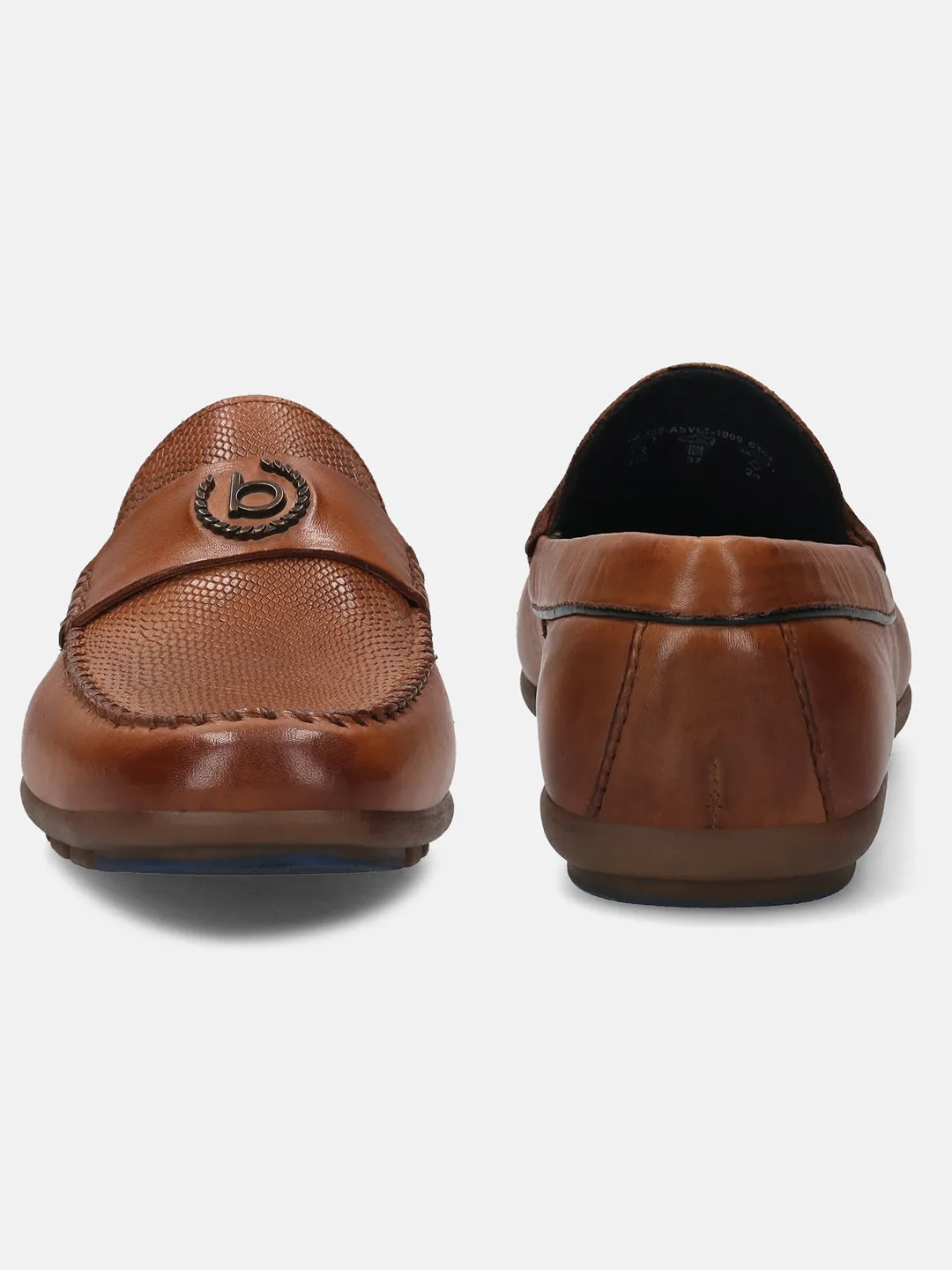 bugatti Cognac Premium Leather  Slip On