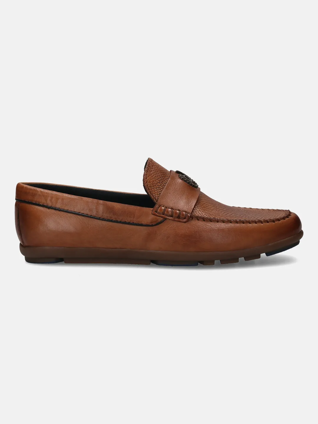 bugatti Cognac Premium Leather  Slip On