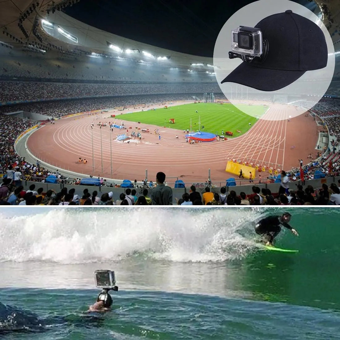 Camera Cap with Mount for Outdoor Sports