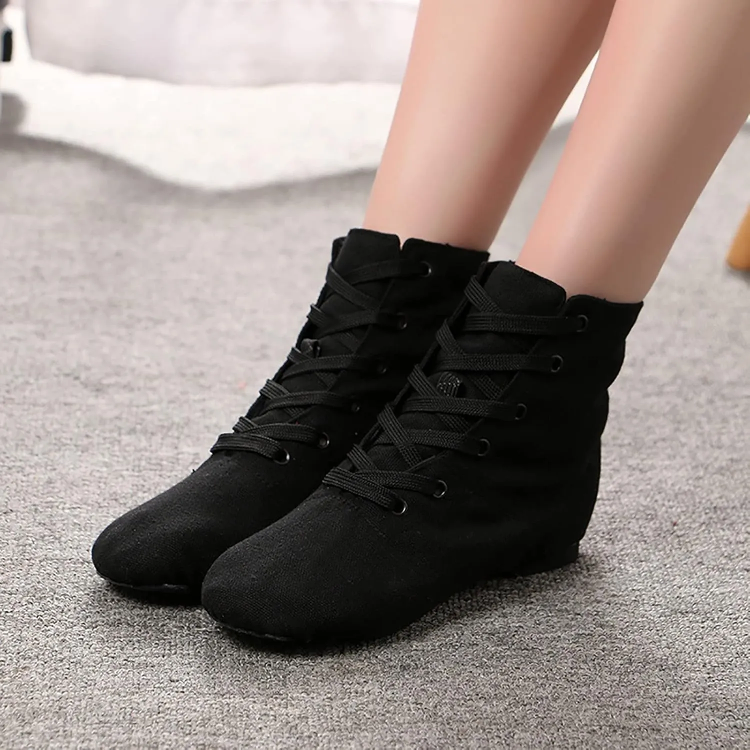 Canvas Jazz Dancing Sneakers Ballet Dance Boots for Girls Boys (Toddler/Little Kid/Big Kid) Soft Soled Training