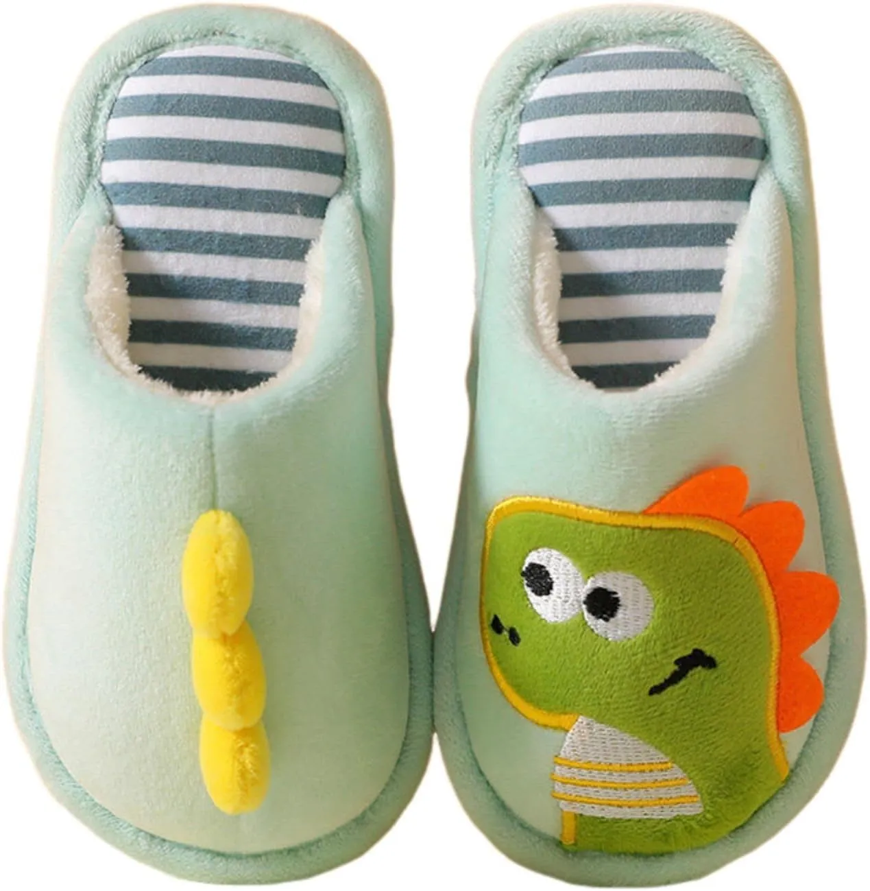 Cartoon Slippers for Girls Boys Cute Soft Plush Anti-Slip House Shoes Kids Slippers with Memory Foam Warm Indoor