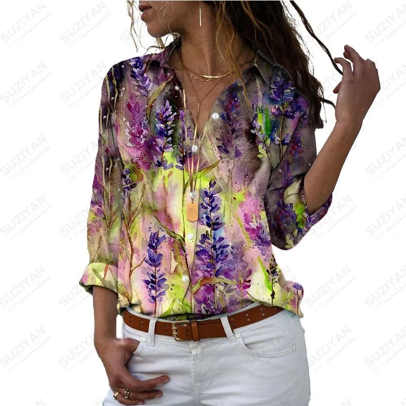 Casual overhemd - in Monet print
