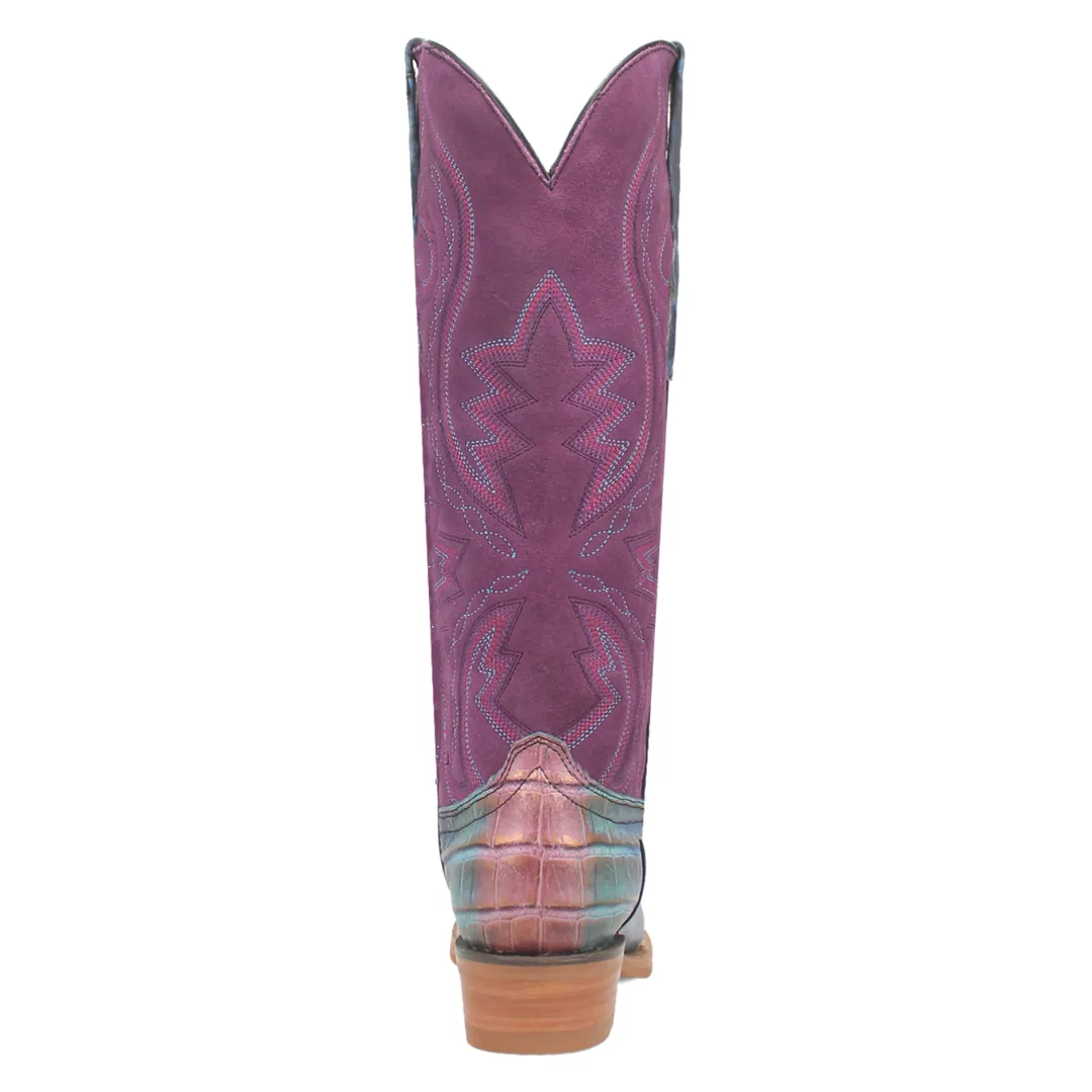 Caterina Leather Boot - Purple/Blue - DI209-PU