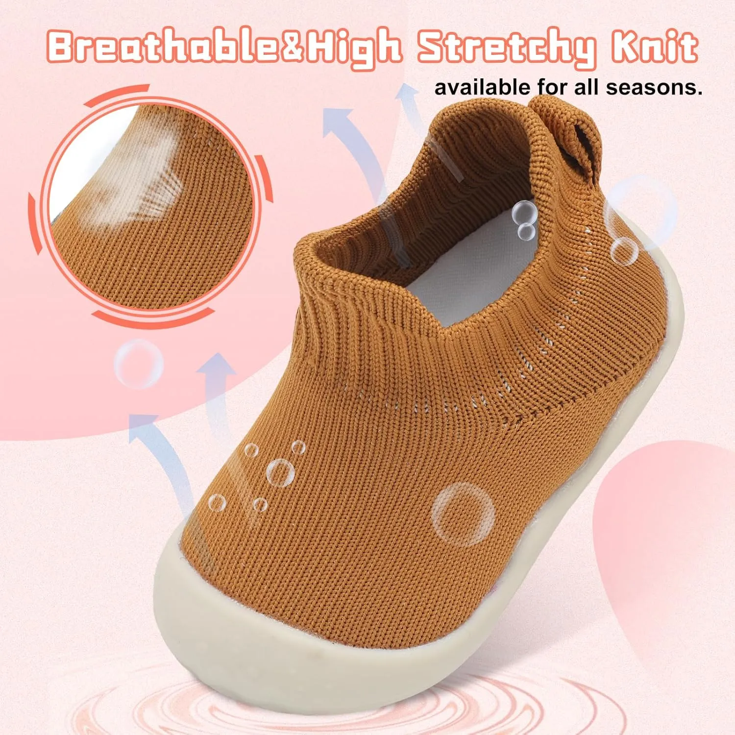 Centipede Demon Baby Shoes Baby Boys Girls Sock Shoes Breathable Infants Toddlers Slippers Indoor Outdoor Boots First Walking Shoe Slip On Sneakers Non Slip with Soft Rubber Soles