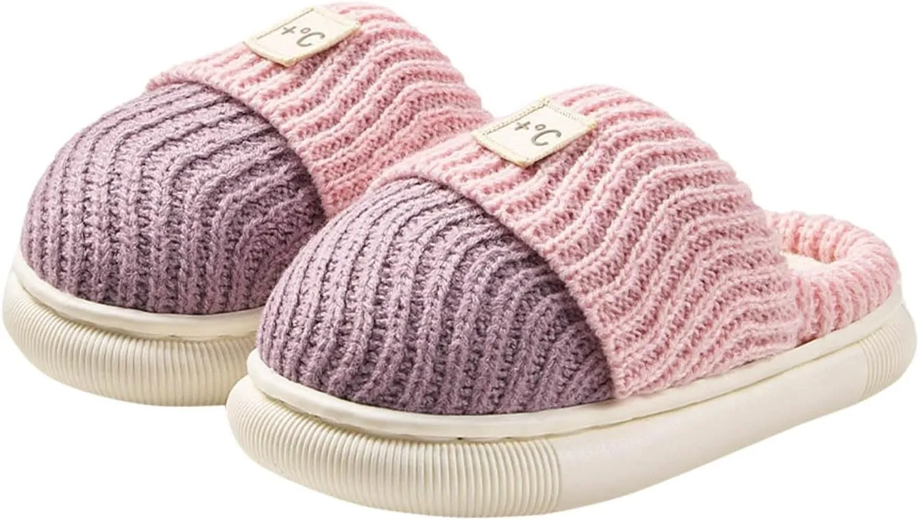 Christmas Flat Slipper for Boys Girls Soft Plush Cozy Warm Fuzzy Slippers Christmas Tree Indoor Walking House Shoes