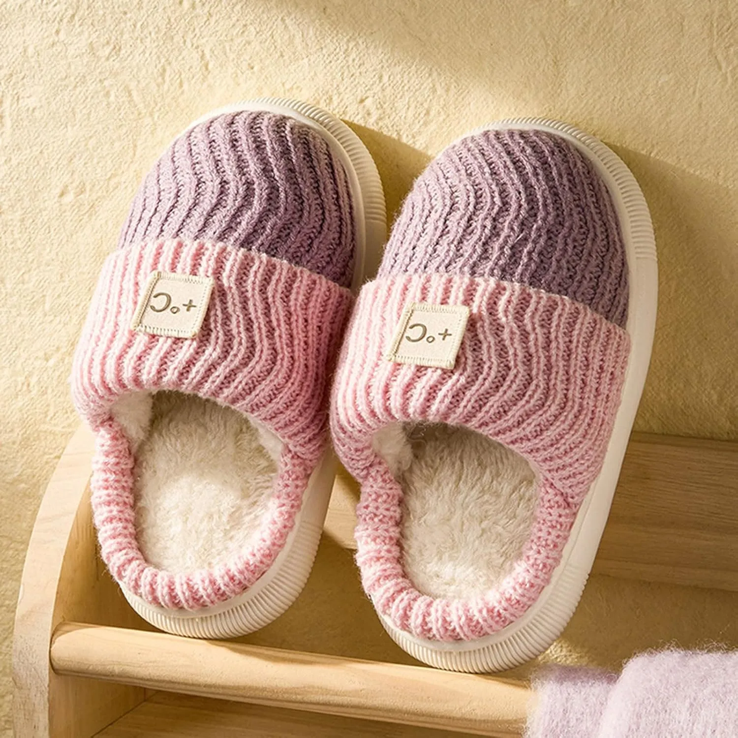 Christmas Flat Slipper for Boys Girls Soft Plush Cozy Warm Fuzzy Slippers Christmas Tree Indoor Walking House Shoes