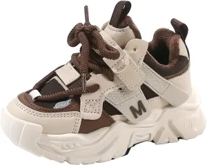 Chunky Sneakers for Girls Fashion Lace-up Comfortable Breathable Casual Walking Shoes for Outdoor Athletic Sport