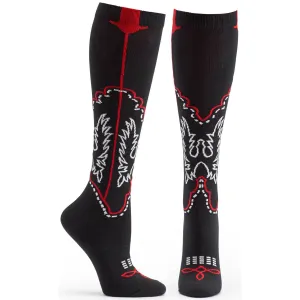 Cowboy Boots Knee High Durable Socks