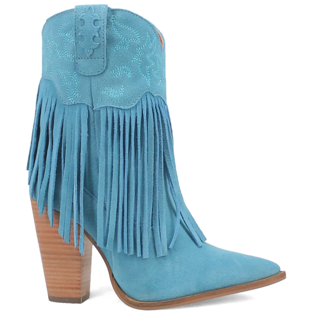 Crazy Train Leather Boot - Blue/Blue - DI185-BL