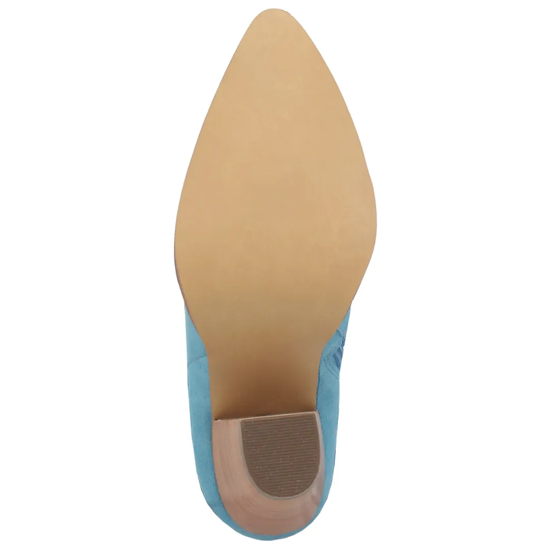 Crazy Train Leather Boot - Blue/Blue - DI185-BL