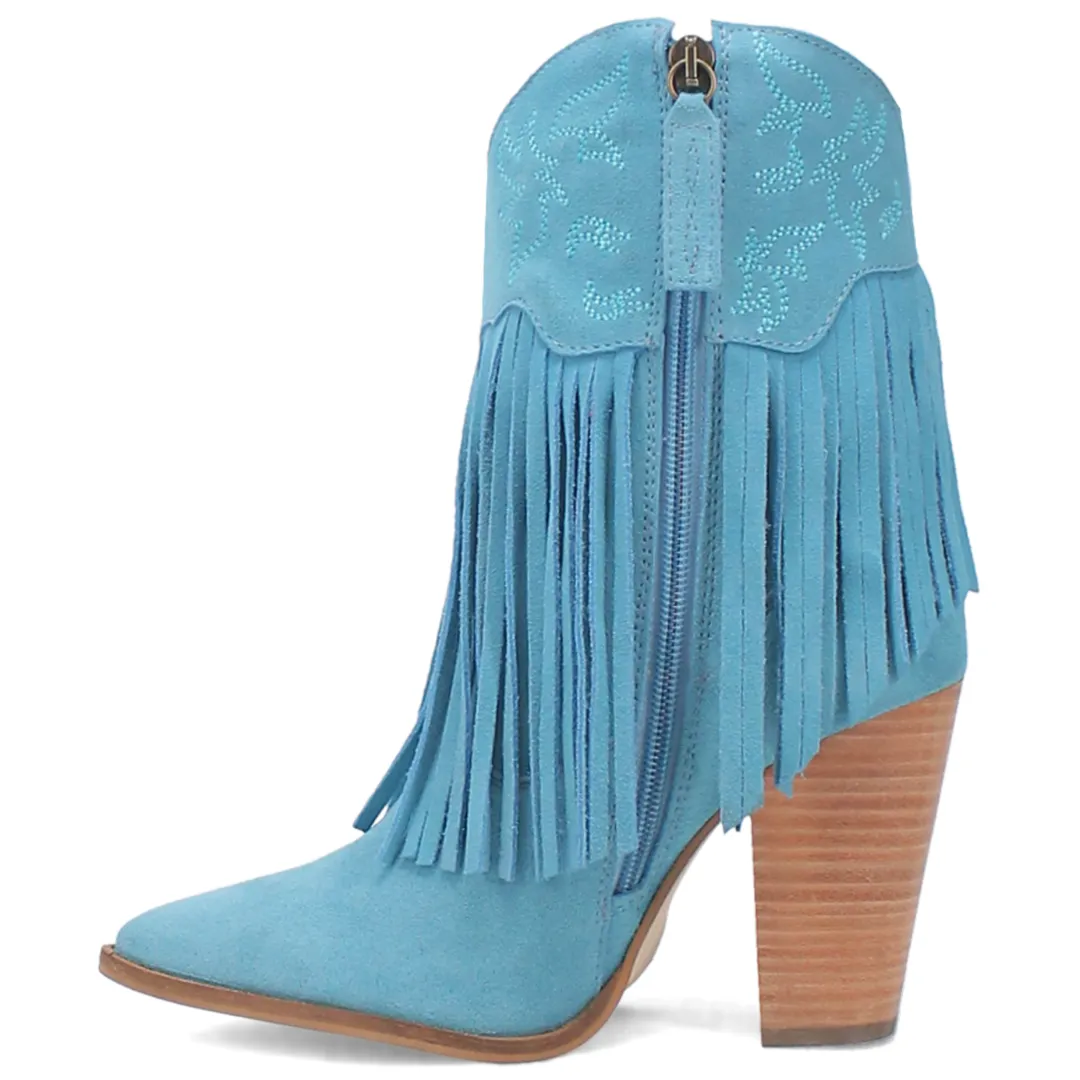Crazy Train Leather Boot - Blue/Blue - DI185-BL