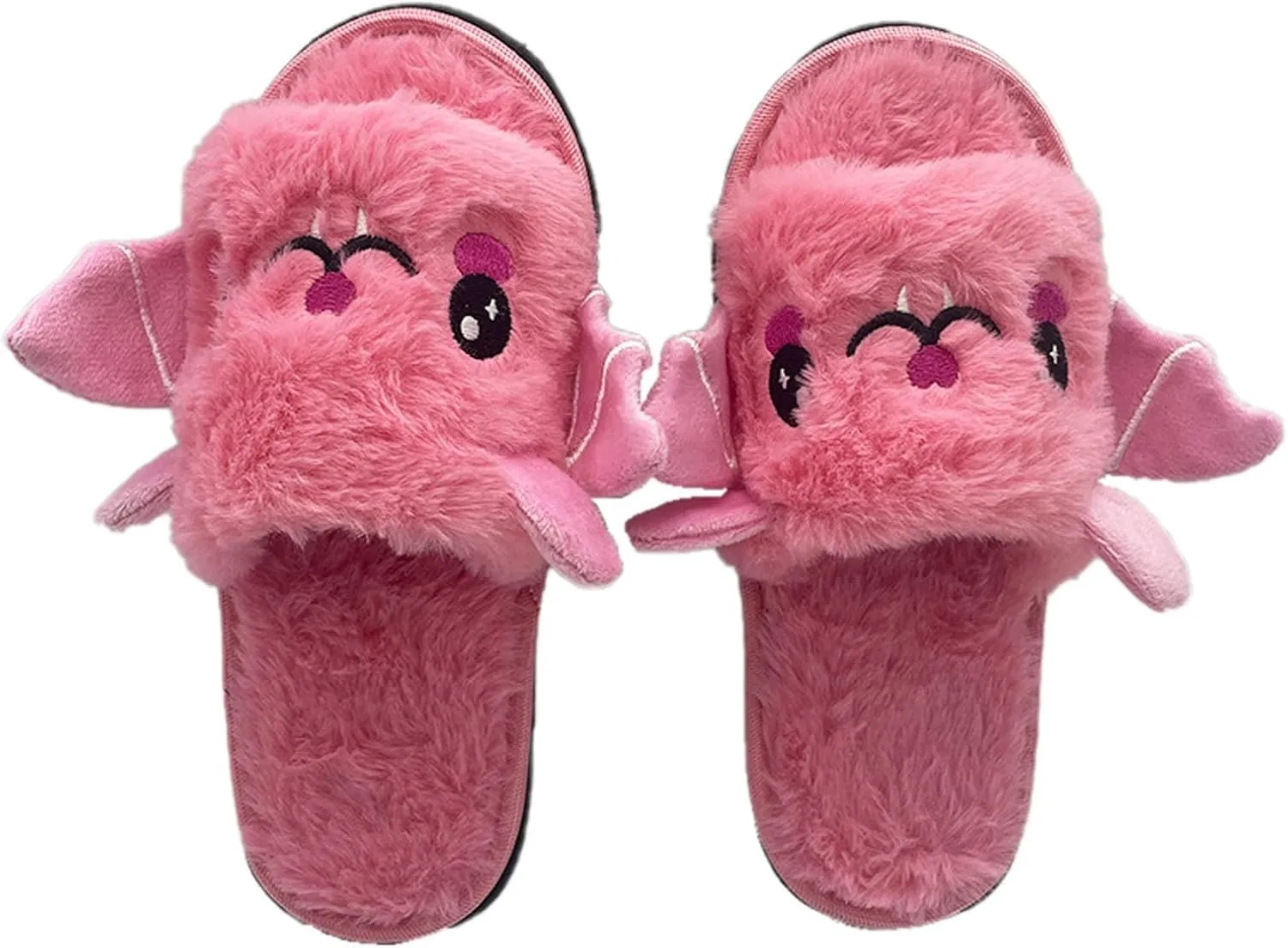 Cute House Kid Boys Girls Slippers Cute Bat Plush Slippers Halloween Party Indoor And Outdoor Girl Slide Sandals
