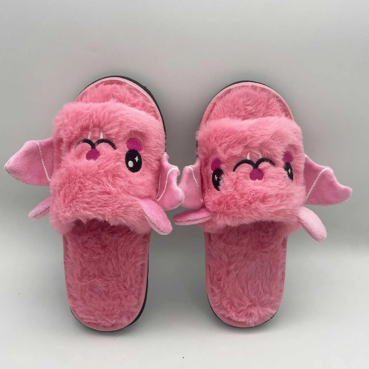 Cute House Kid Boys Girls Slippers Cute Bat Plush Slippers Halloween Party Indoor And Outdoor Girl Slide Sandals