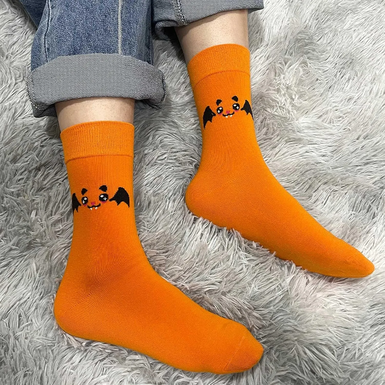 Cute House Kid Boys Girls Slippers Cute Bat Plush Slippers Halloween Party Indoor And Outdoor Girl Slide Sandals