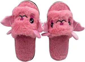 Cute House Kid Boys Girls Slippers Cute Bat Plush Slippers Halloween Party Indoor And Outdoor Girl Slide Sandals