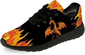 Dragon Print Shoes for Men Women Lightweight Comfort Running Tennis Walking Sneakers
