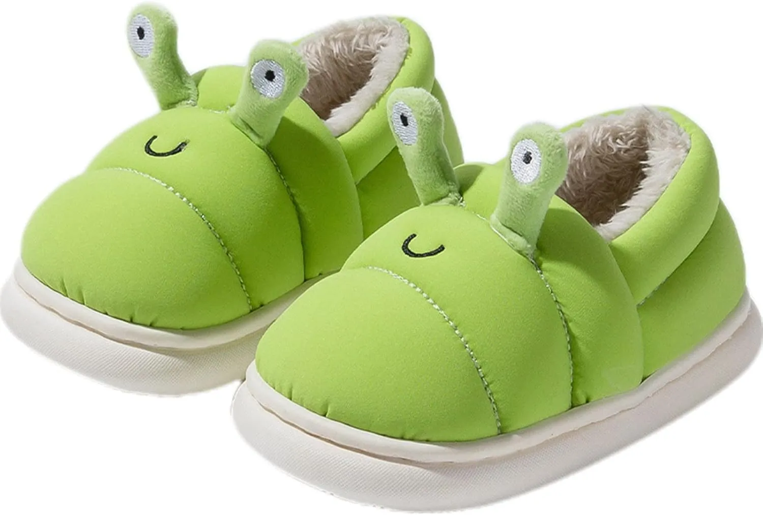 Fashion Autumn and Winter Boys and Girls Slippers Flat Bottom Lightweight Short Plush Warm Solid Girl Slippers Size 5