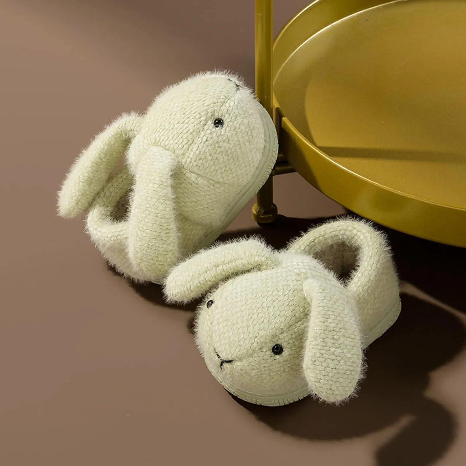 Fashion Cute Autumn and Winter Boys and Girls Slippers Flat Bottom Round Toe Soft Warm and Girls Princess Slippers