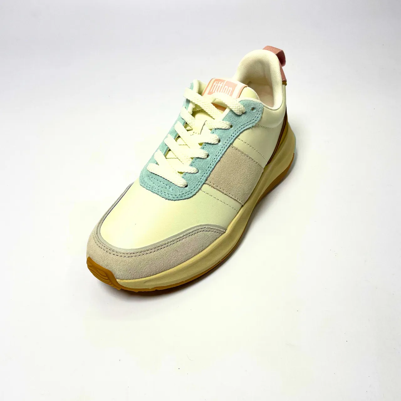Fitflop F-MODE FLOW SUEDE-MIX FLATFORM tan sneaker