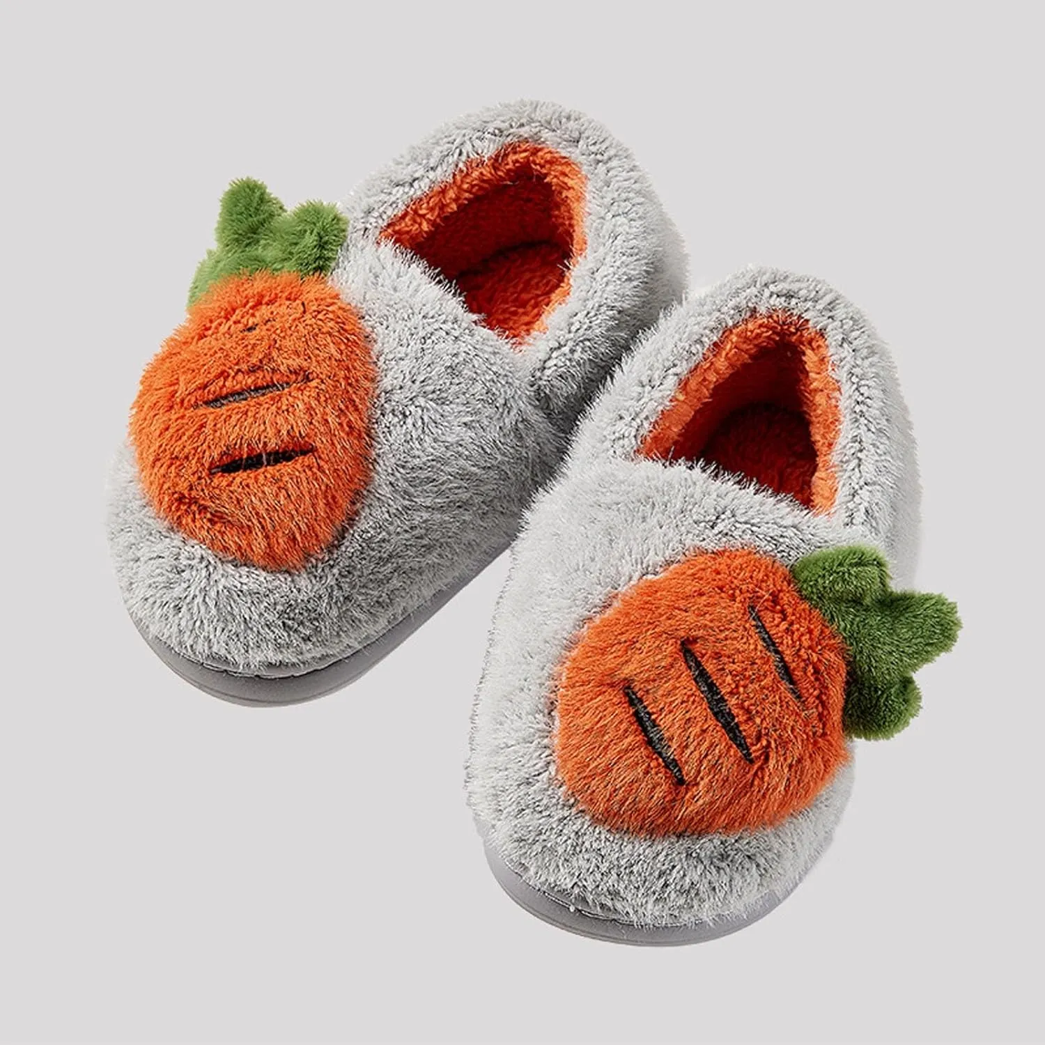 Girls Cute C??rtoon Fuzzy Slippers with Memory Foam Kids Plush Warm Winter House Shoes Toddler Crochet Unisex ??lats