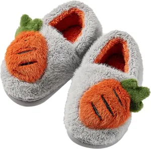 Girls Cute C??rtoon Fuzzy Slippers with Memory Foam Kids Plush Warm Winter House Shoes Toddler Crochet Unisex ??lats