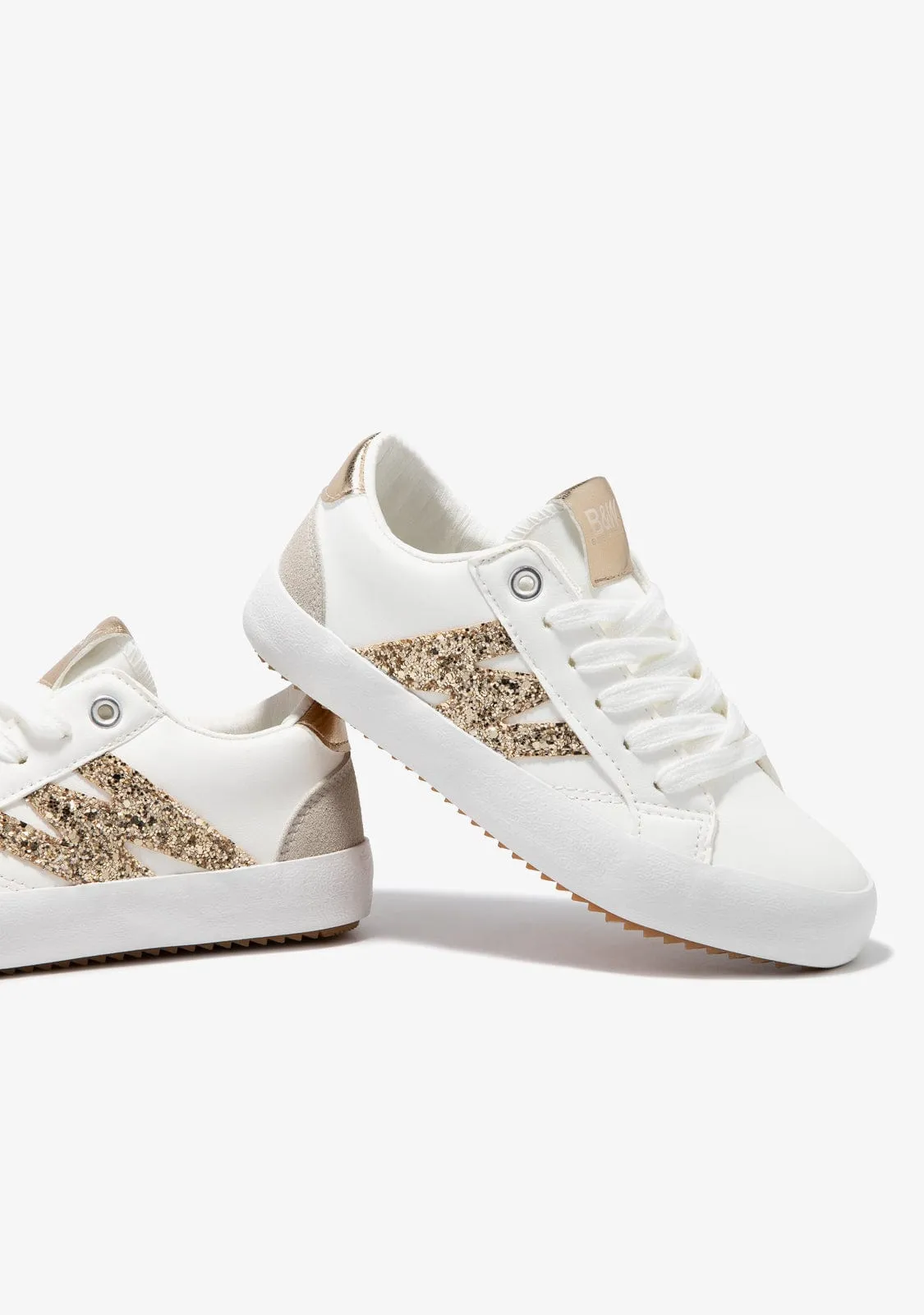 Gold Sneakers B&W