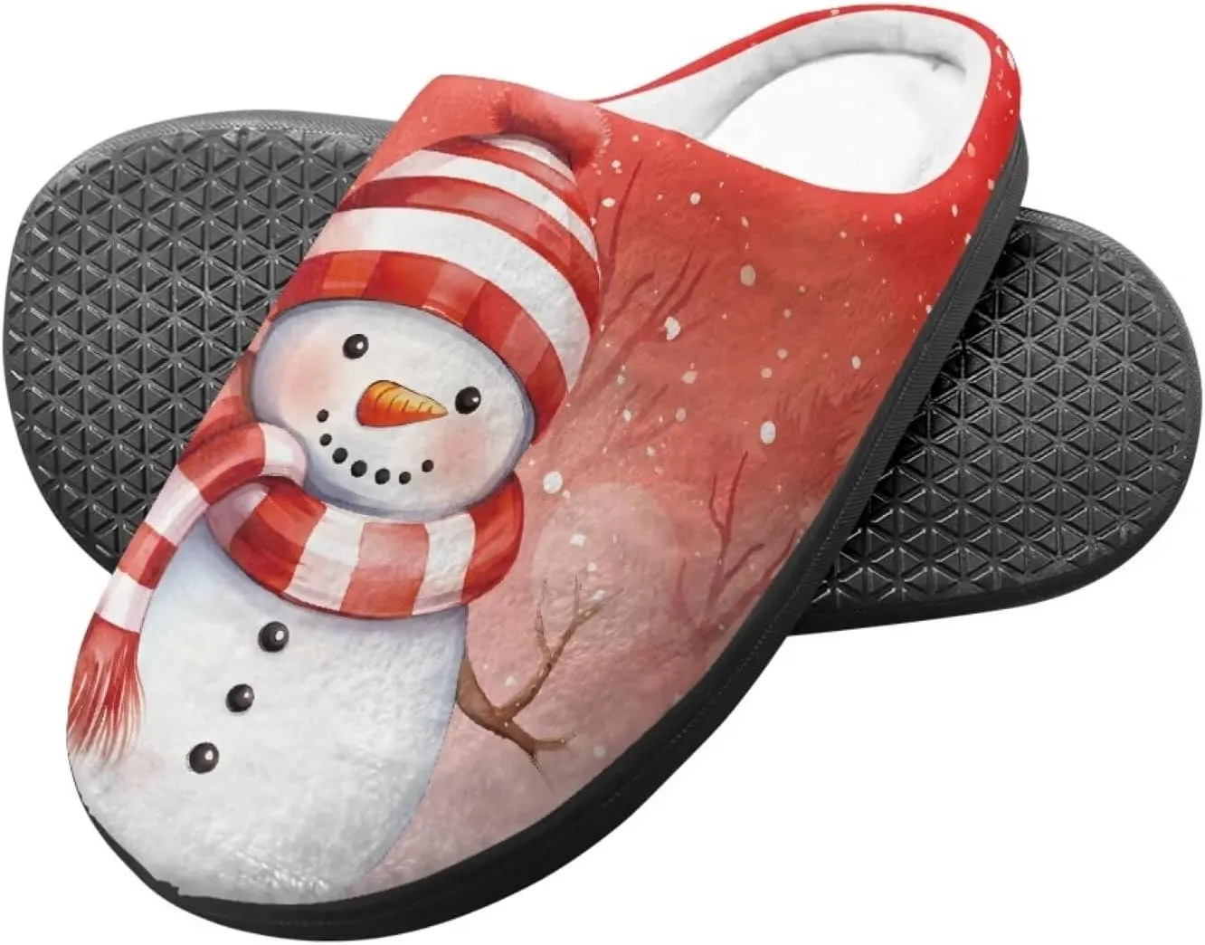 Howilath Boys Slippers, Snowman Pattern Non-Slip Kids Slippers for Kids Indoor Outdoor Children Slippers