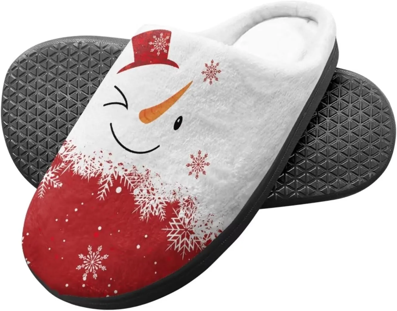 Howilath Boys Slippers, Snowman Pattern Non-Slip Kids Slippers for Kids Indoor Outdoor Children Slippers