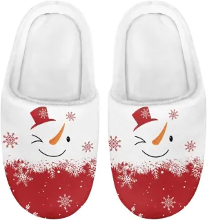 Howilath Boys Slippers, Snowman Pattern Non-Slip Kids Slippers for Kids Indoor Outdoor Children Slippers