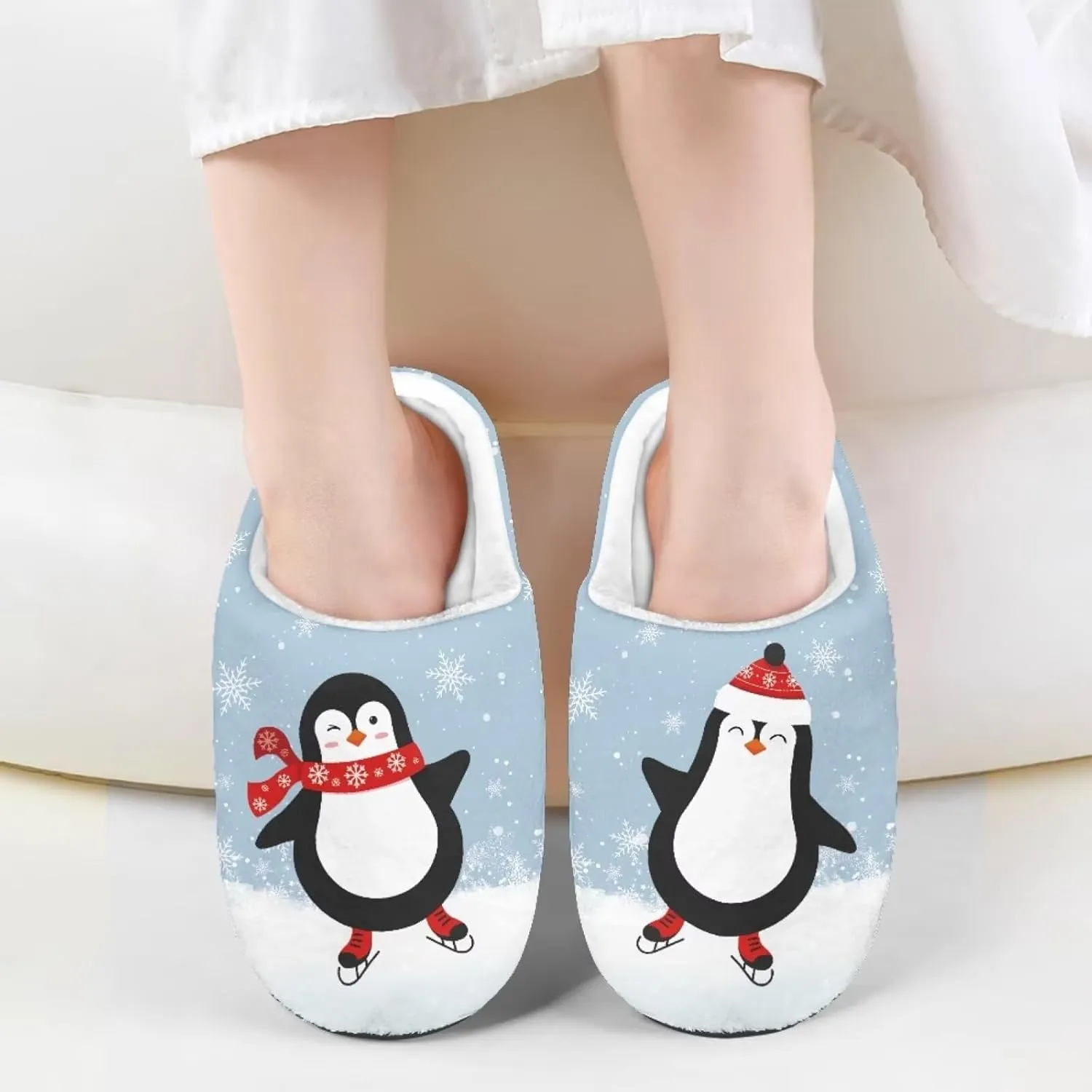 Howilath Kids Slippers Animal Print Toddler House Slippers Girls Slippers Boys House Shoes Fluffy Warm