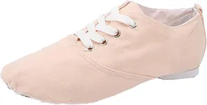 Jazz Shoes for Girls Boys Canvas Unisex Slip-On Dance Shoes (Toddler/Little Kid/Big Kid) Soft Soled Training