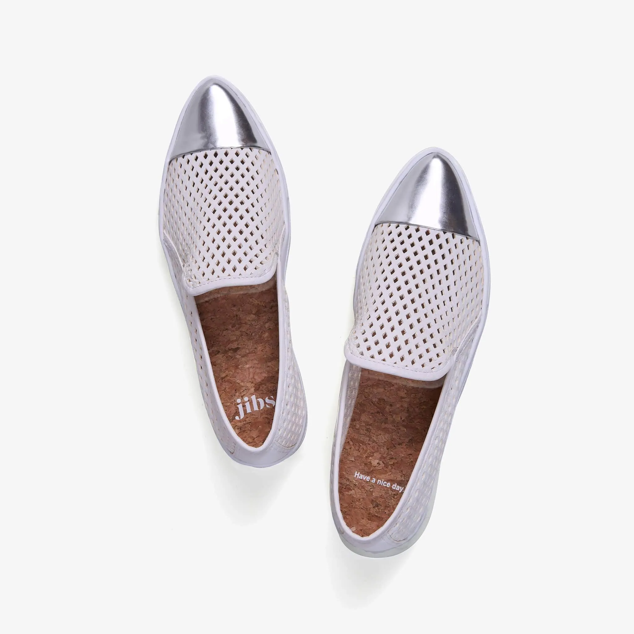 Jibs Slim Soft White   Silver