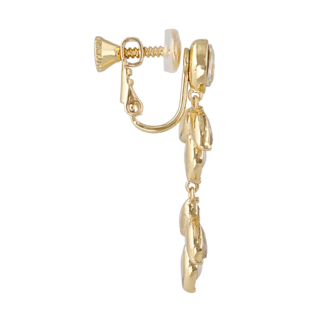 Leafy Ornate Drop Clip Ons