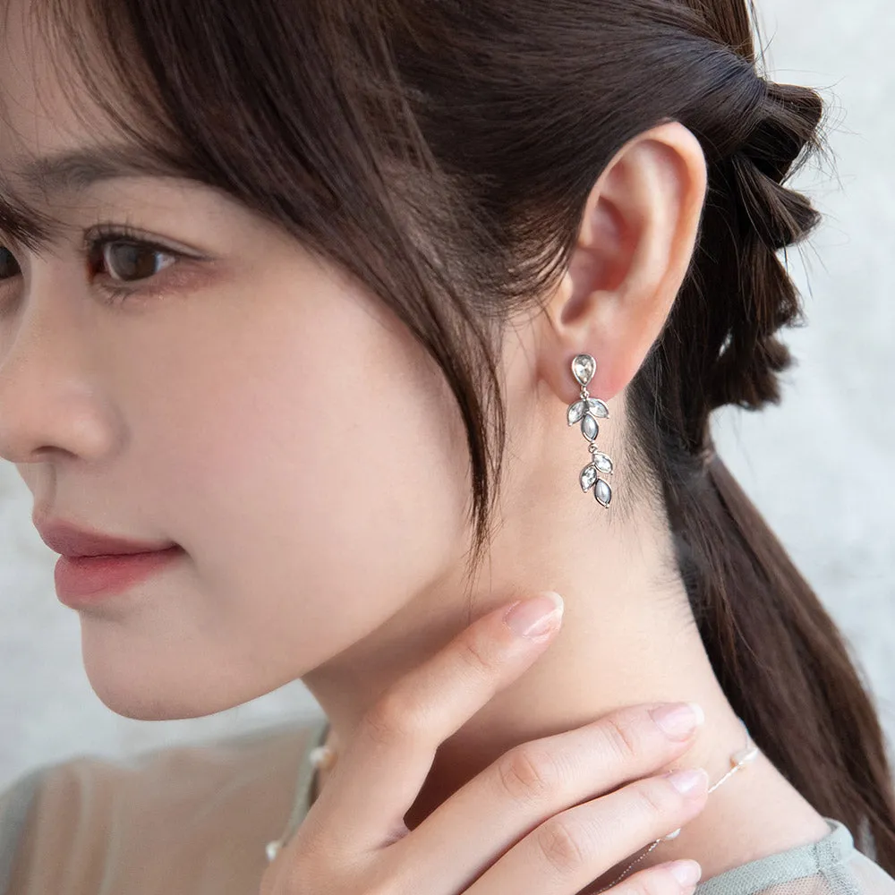 Leafy Ornate Drop Clip Ons